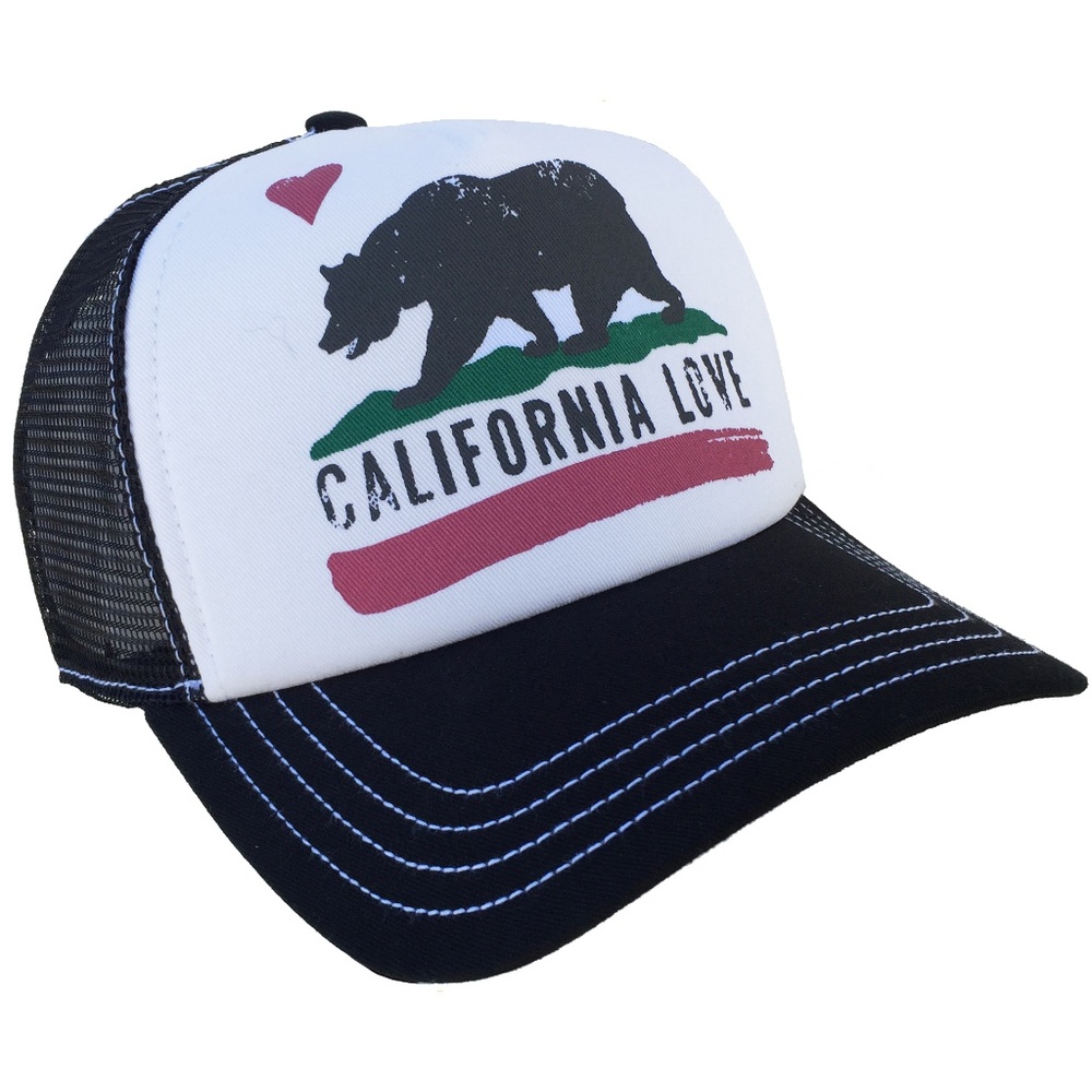 Brooklyn Hat Co California Love Trucker Cap Black